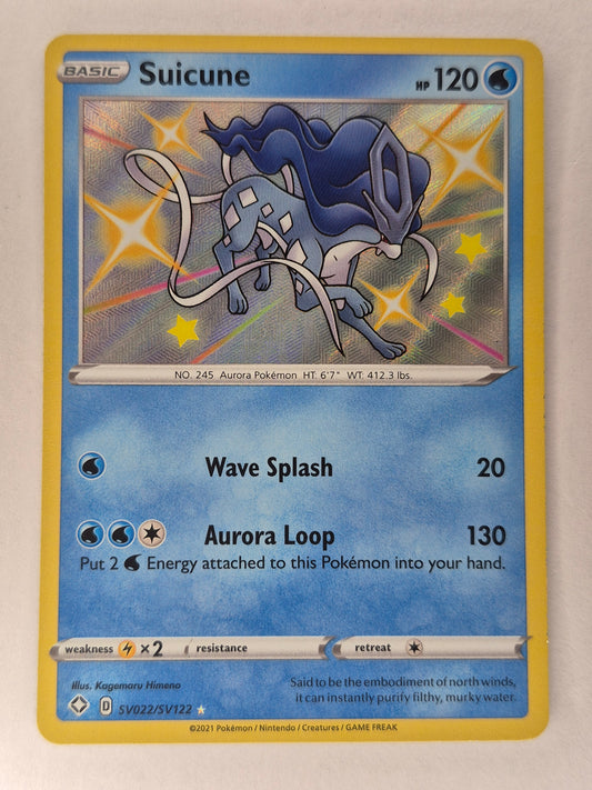 Suicune SV022/SV122 SWSH: Shining Fates Shiny Vault NM