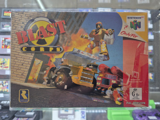 Nintendo N64 Blast Corps (1997) 100% Complete in Box Cart like New(AUS PAL)