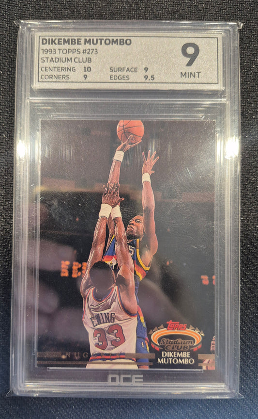 1993 Topps Stadium Club #273 Dikembe Mutombo OCE 9 Mint