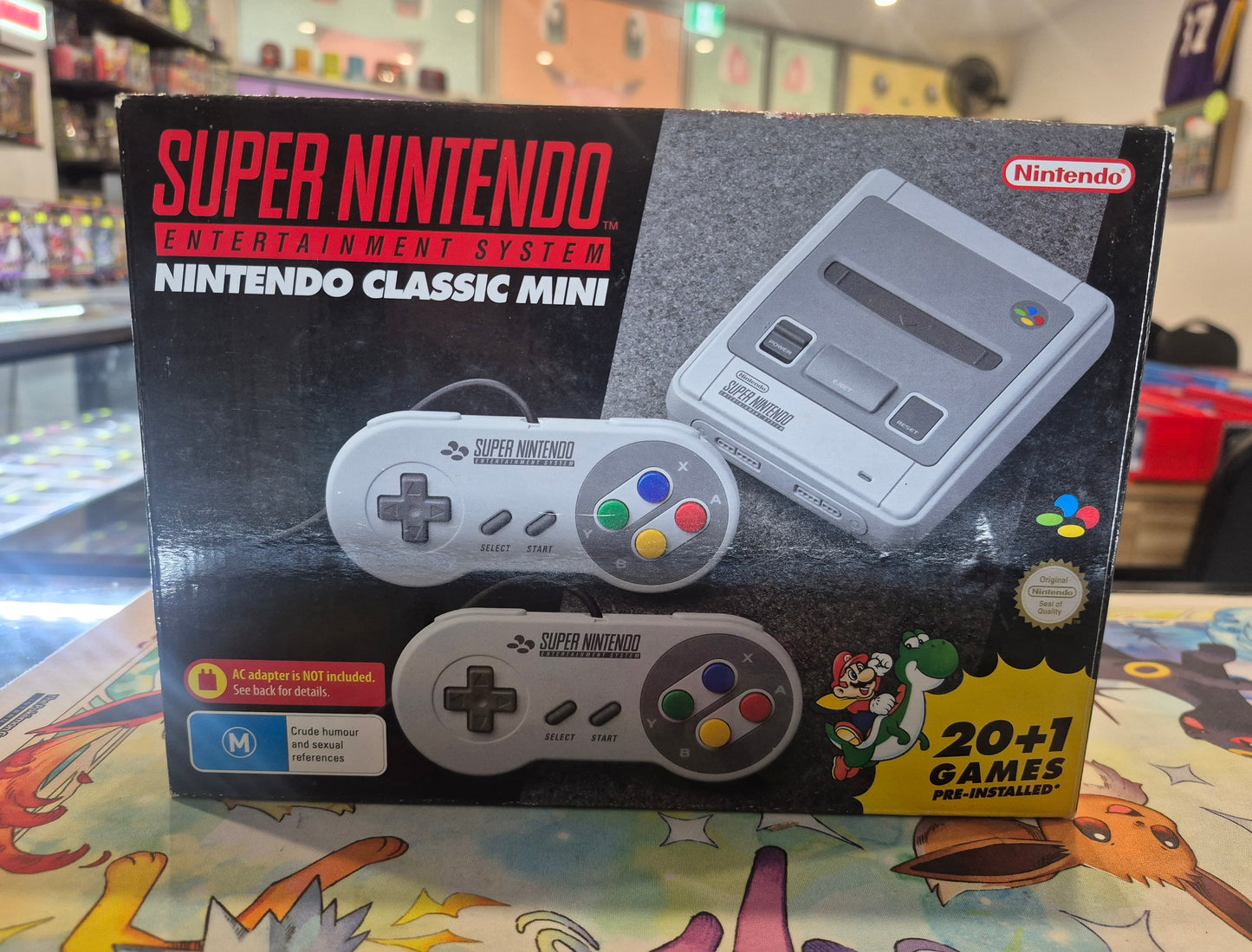 Nintendo Classic Mini: Super Nintendo Entertainment System- Grey - Pal. Boxed