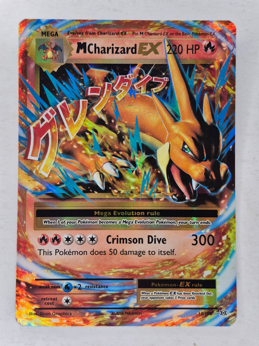 2016 Pokémon Evolutions 13/108 M Charizard EX LP
