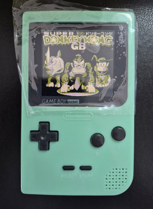 Nintendo Game Boy Pocket. Backlight 🚀 (IPS LCD Multi Colour Screen)Mint Green Case