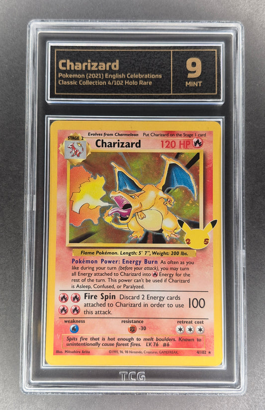 2021 Pokemon Celebrations Classic Charizard Holo 4/102 TCG 9