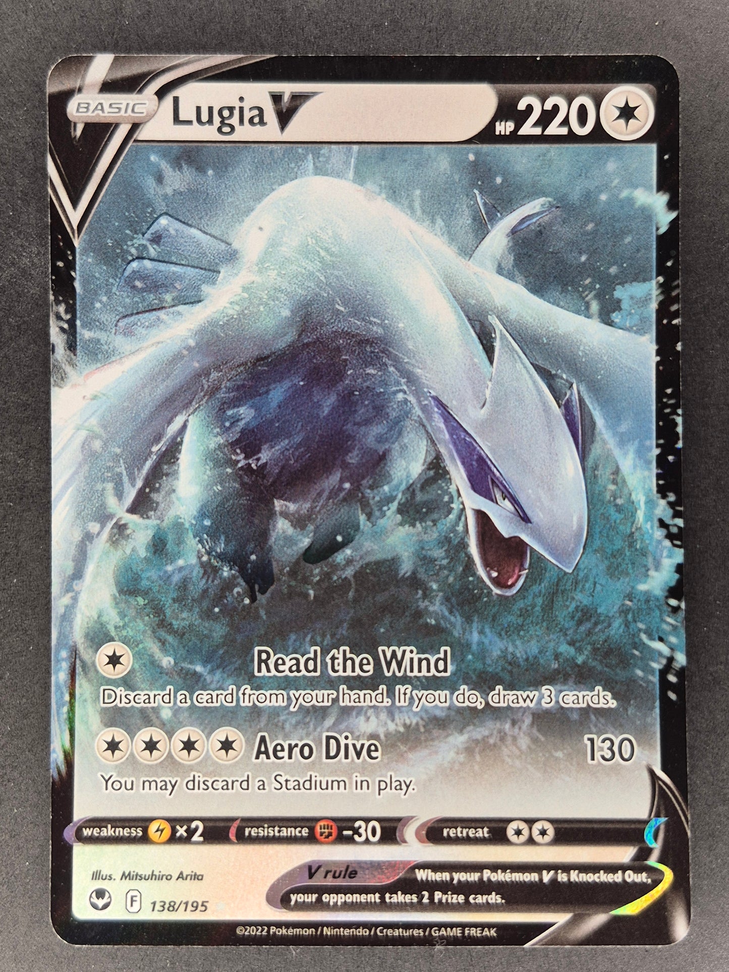 2022 Pokémon TCG Lugia V Silver Tempest 138/195 Holo Ultra Rare