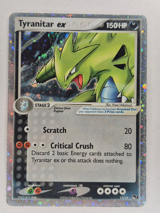 Tyranitar ex 17/17 Ultra Rare Holo POP Series 1 Pokémon TCG HP