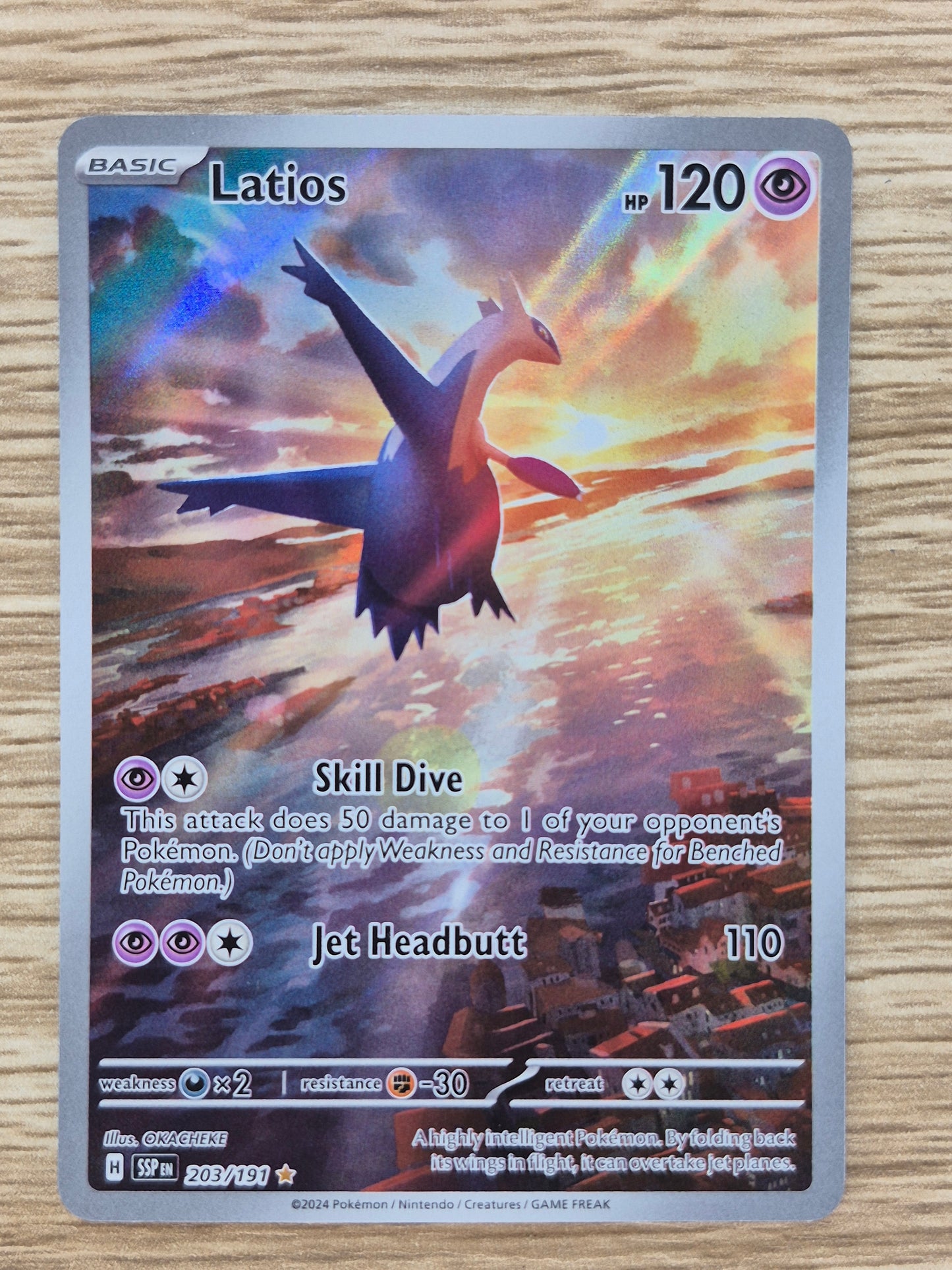 Latios - 203/191 - Illustration Rare - Surging Sparks - Pokemon TCG