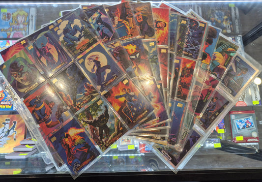 1994 Fleer Marvel Masterpieces Trading Card Complete Set inc.both subsets(159 cards)