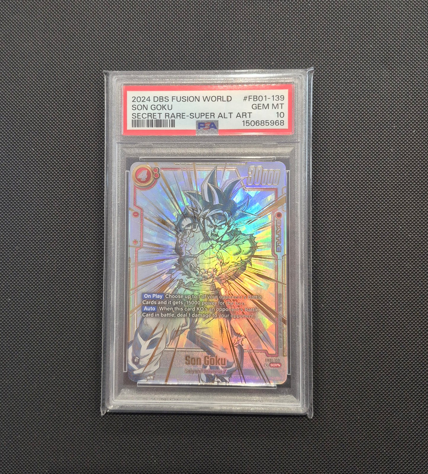 2024 DBS FUSION WORLD FB01 MASTER SET Inc Son Goku PSA 10 Chase(163 cards)
