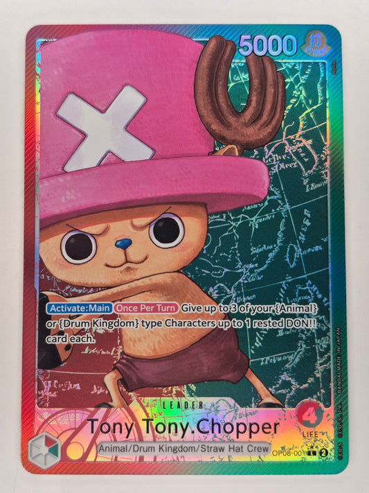 TONY TONY CHOPPER - ALT ART LEADER OP08-001 TWO LEGENDS ENGLISH - ONE PIECE