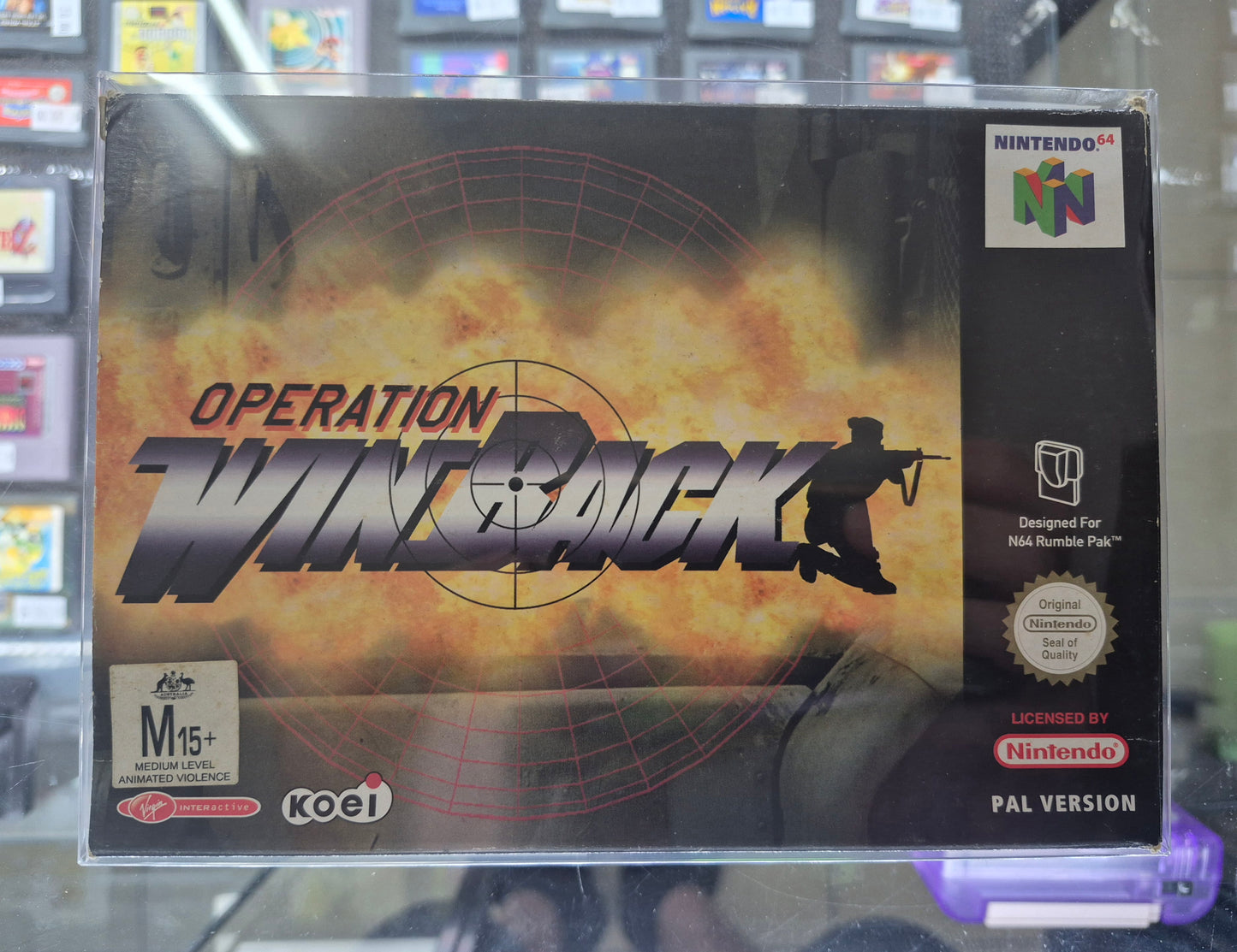 2000 Nintendo N64(EUR PAL) Operation Wingback Complete in Box. Cart like New + Memory Card
