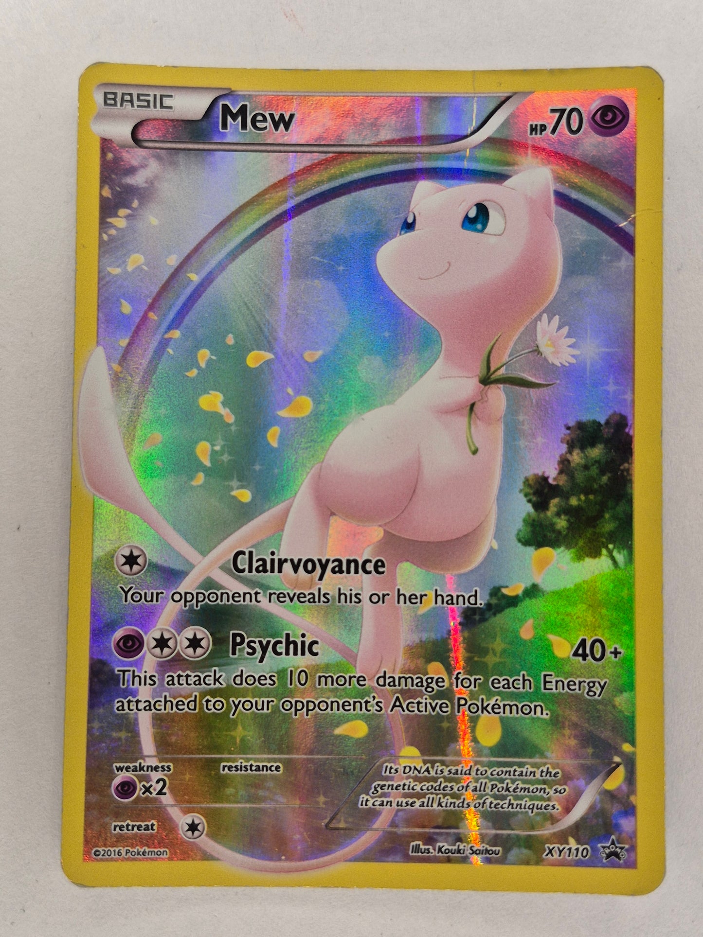 Mew XY110 20th Anniversary XY Black Star Promo Full Art Pokemon 2016 HP