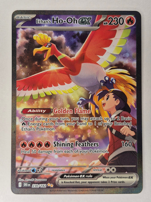Ethan's Ho-Oh ex 230/182 Sv10: Pokemon Destined Rivals Holo NM