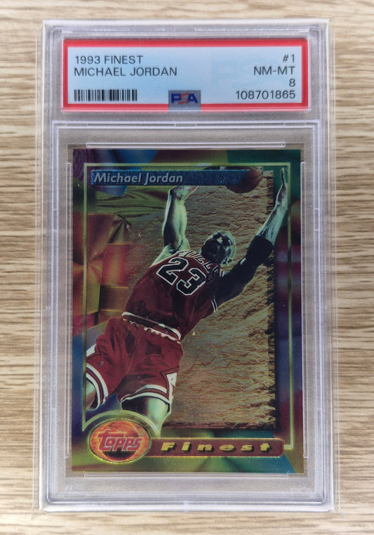 1993 Topps Finest #1 Michael Jordan PSA 8 NM-MT