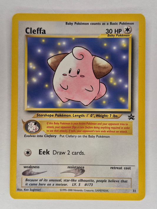 2000 Pokémon #31 Black Star Promo Cleffa NM