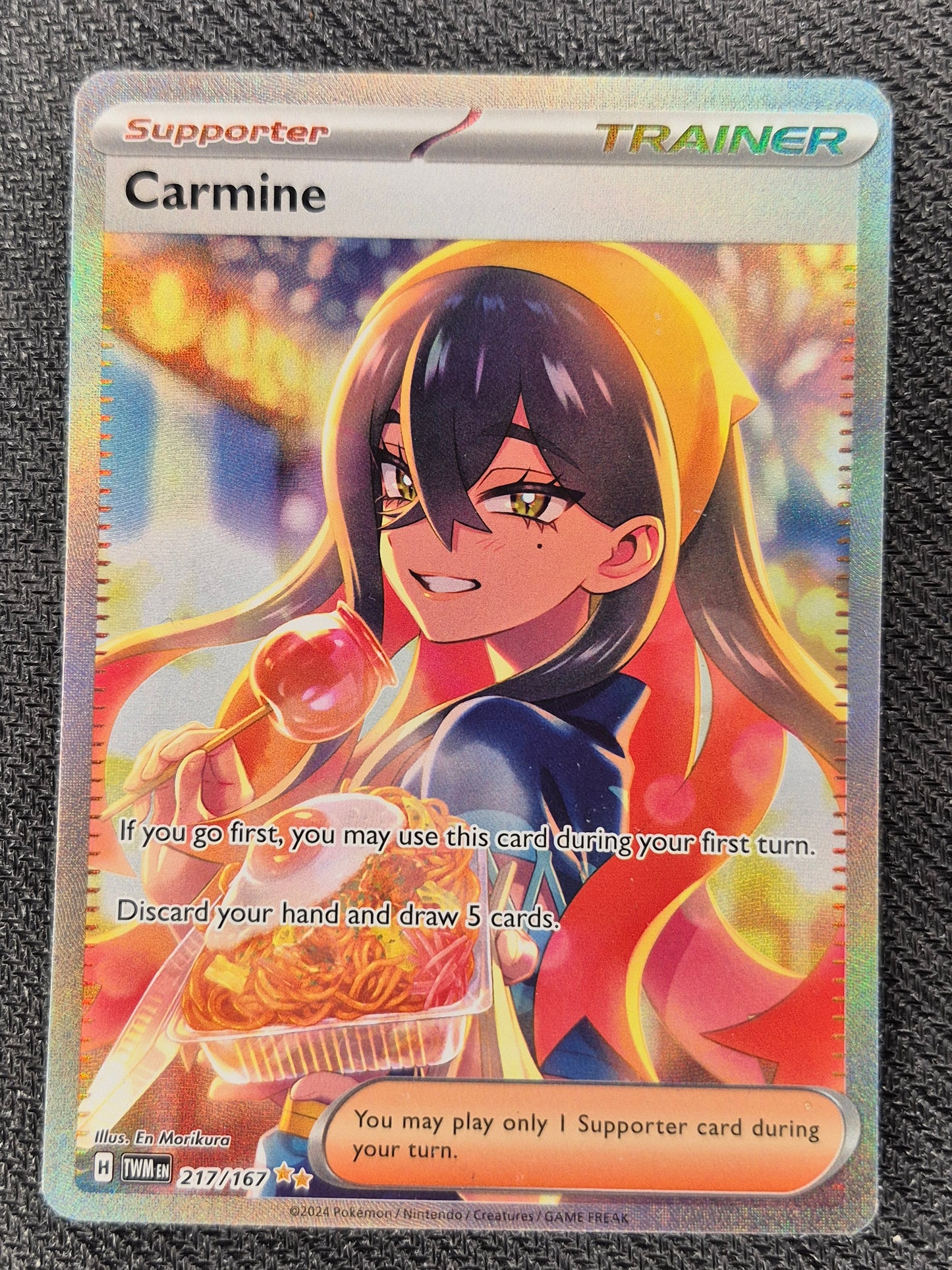 Carmine 2024 Pokemon Twilight Masquerade TWM 217/167 Special Illustration Rare LP