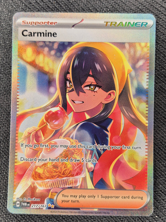 Carmine 2024 Pokemon Twilight Masquerade TWM 217/167 Special Illustration Rare LP