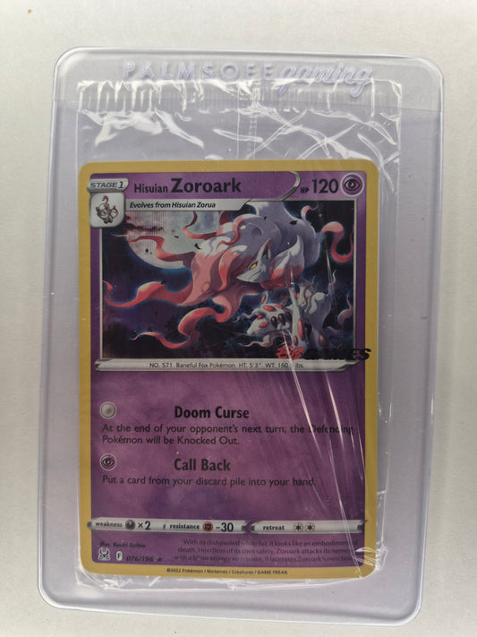 Hisuian Zoroark #76/196 Holo - EB Games Stamp Promo - Sealed