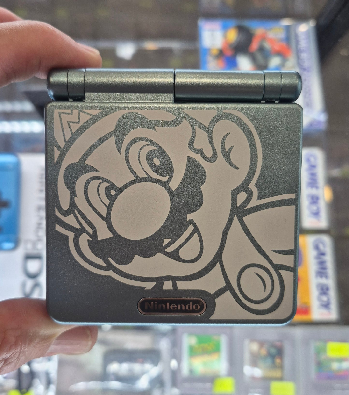 Nintendo Gameboy Advance SP GBA IPS V2 Backlit Lcd Console Super Mario Style Case