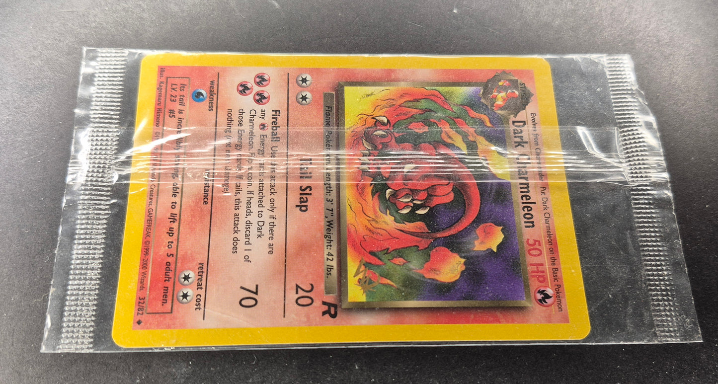 SEALED Dark Charmeleon 32/82 Team Rocket - W/Gold Stamp Promo Pokemon Card NM