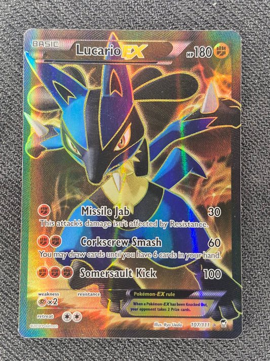 Lucario EX 107/111 XY Furious Fists Ultra Rare Pokémon - LP