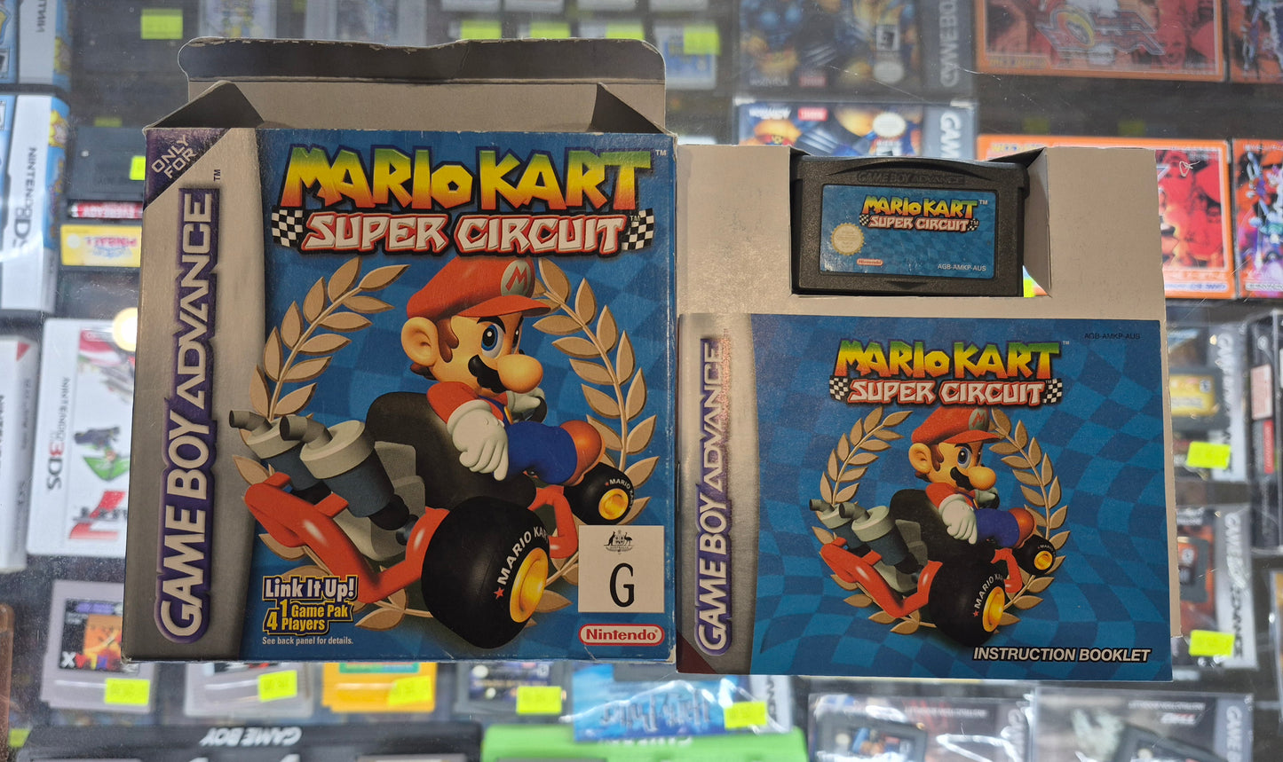 2001 Mario Kart Super Circuit Nintendo Game Boy Advance GBA Complete in Box - VGC AUS
