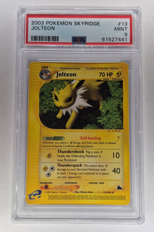 2003 Pokémon Skyridge 13/144 Jolteon Non Holo PSA 9 Mint