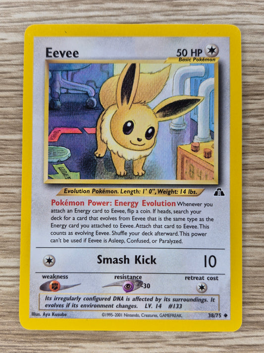 Pokemon Card Eevee 38/75 Neo Discovery Uncommon Non Holo NM