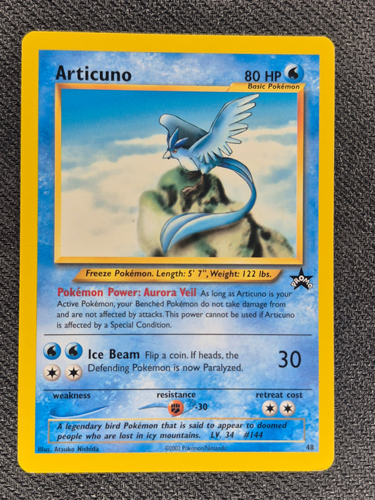 Pokemon Card - Articuno WOTC Black Star Promo #48 NM-MT