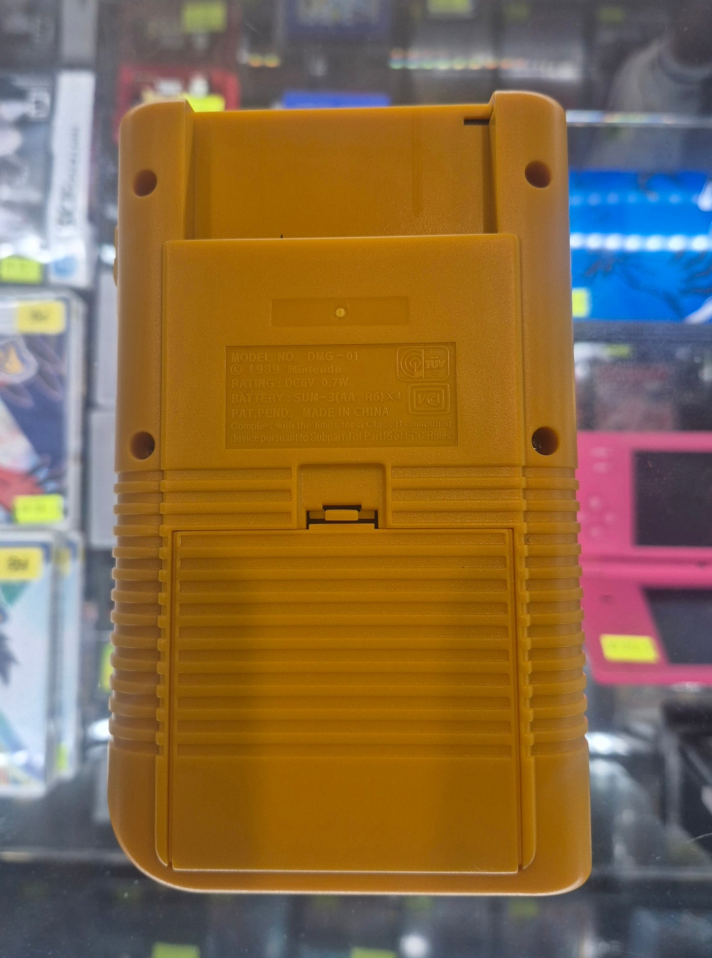 1989 Nintendo Gameboy Game Boy Original DMG-01 IPS BACKLIT SCREEN Yellow CASE OSD