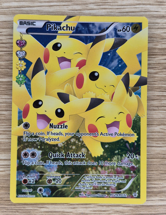 Pokemon Card - Generations - Pikachu - Full Art Radiant Collection RC29/RC32 LP