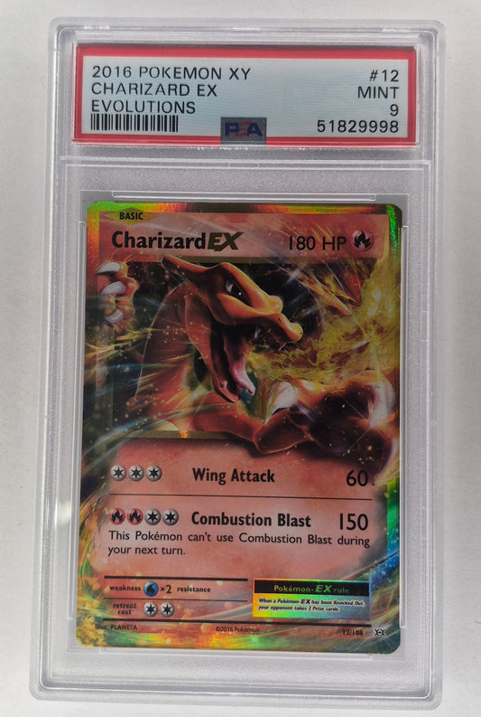 2016 Pokémon Evolutions 12/108 Charizard EX PSA 9