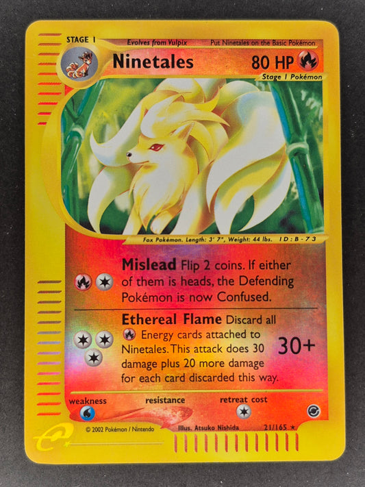 Ninetales 21/165 Expedition Reverse Holo Rare LP
