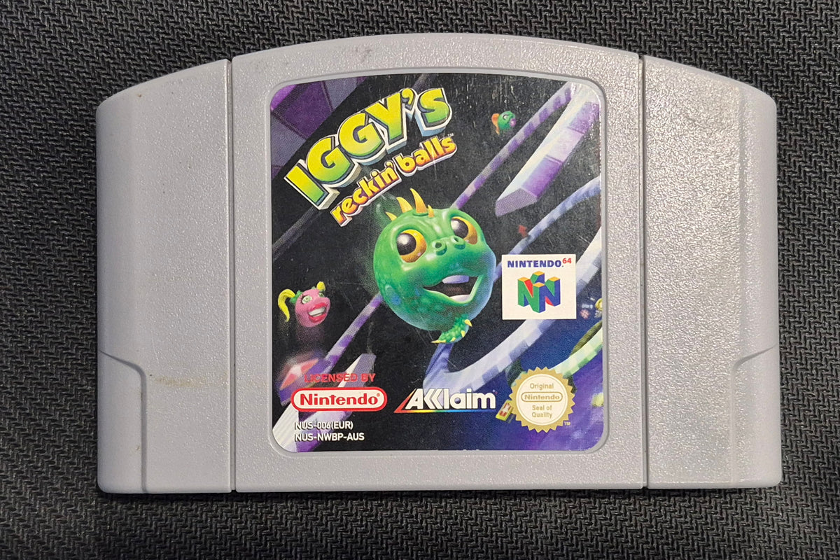 Iggys Reckin Balls Nintendo N64  Cart Only Tested Working Retro