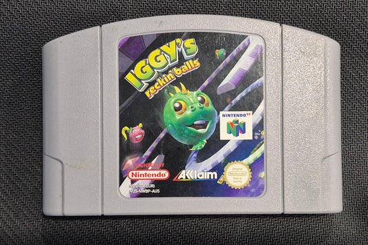 Iggys Reckin Balls Nintendo N64  Cart Only Tested Working Retro