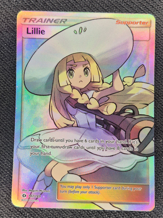 Lillie 147/149 Sun  and Moon Full Art Trainer Pokemon (NM)