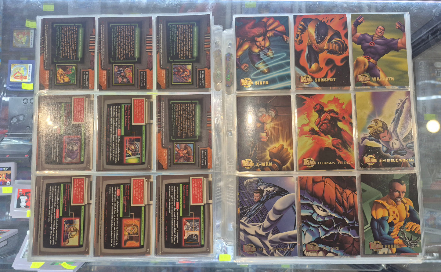 1996 Marvel Ultra Onslaught Full Set + Chase Cards NM/LP - 113 cards total