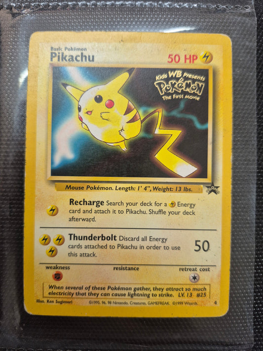 Pikachu Promo 4 Rare Kids WB Pokemon the First Movie 1999 - HP