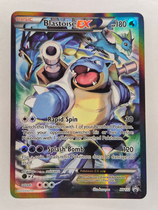 Pokemon TCG Cards Blastoise EX XY122 Black Star Full Art Holo Promo LP/MP