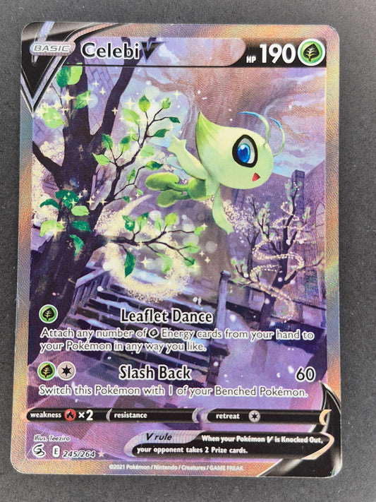 2021 Pokemon Fusion Strike 245/264 Celebi V Alt Art LP