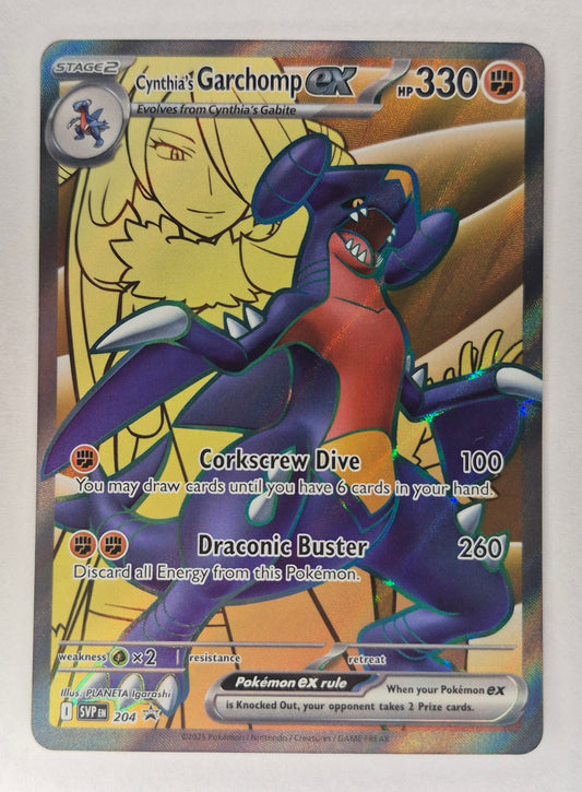 Pokemon SVP 203 Cynthia's Garchomp EX PROMO NM