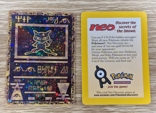 Ancient Mew Movie Promo 2000 Nintendo Pokemon Card  Holo Trading Card