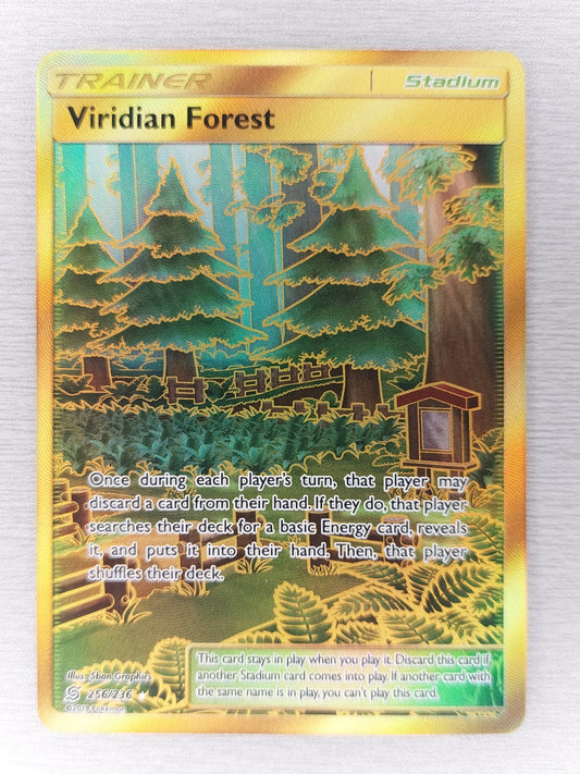 2019 Viridian Forest Pokemon Trainer 256/236 Gold Secret Rare NM/M