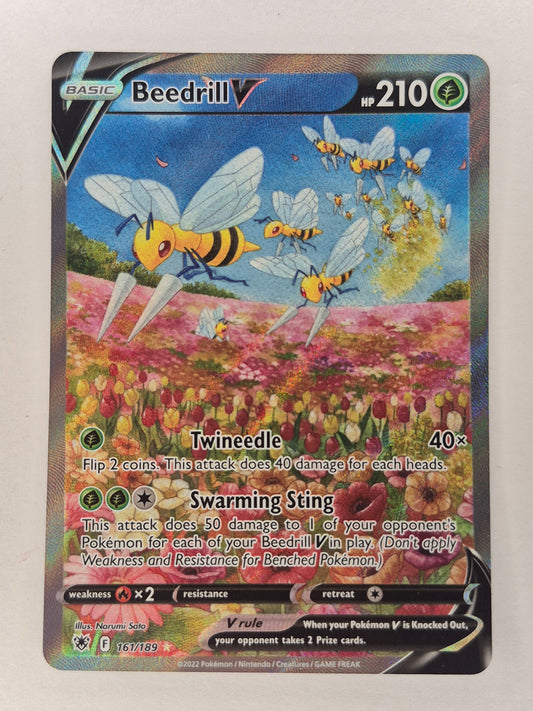 Beedrill V - 161/189 - Alternate Art - Astral Radiance - Pokemon Card - NM