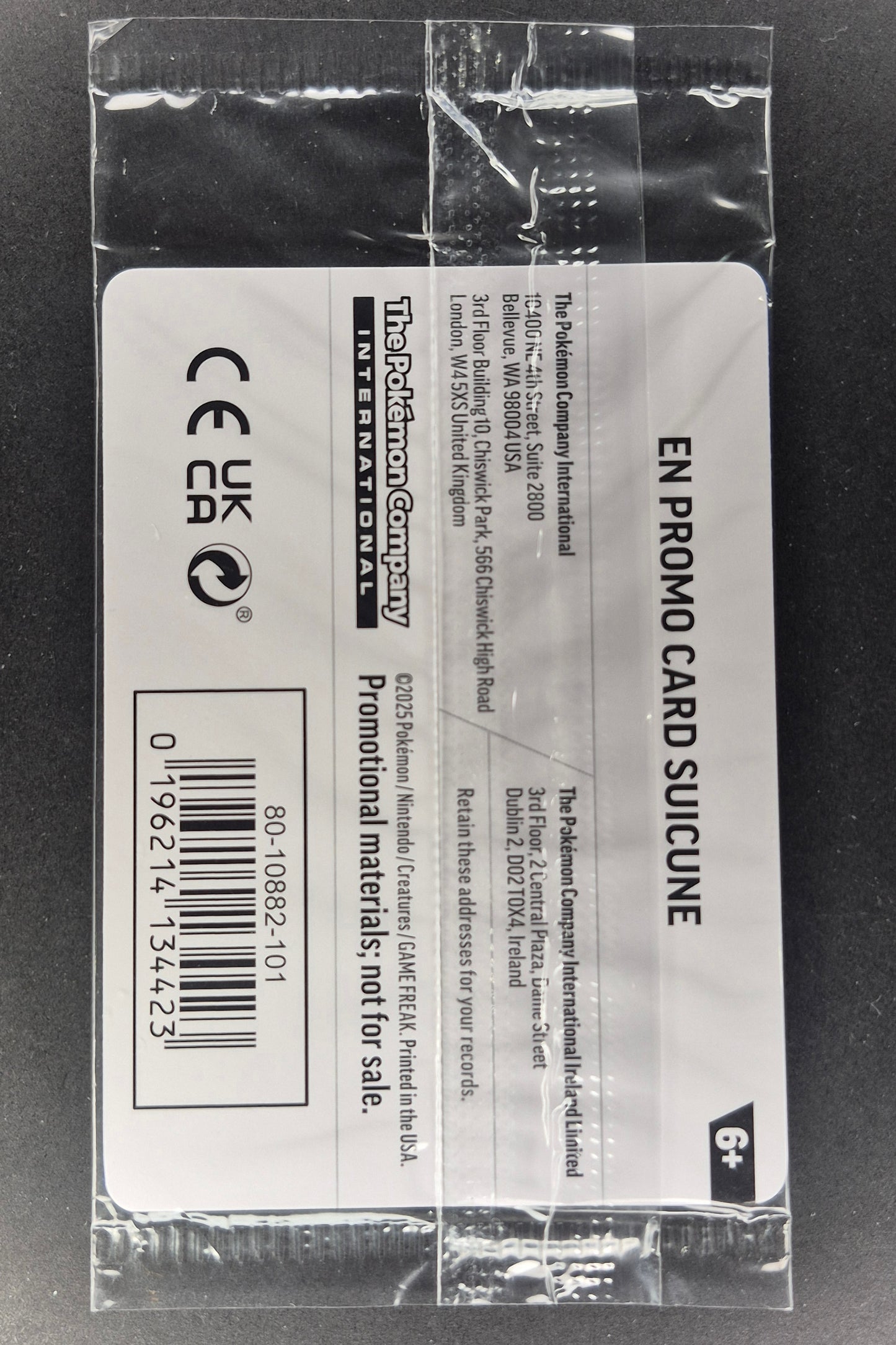 2025 Pokémon Suicune EB GAMES 026/094 Sealed Promo