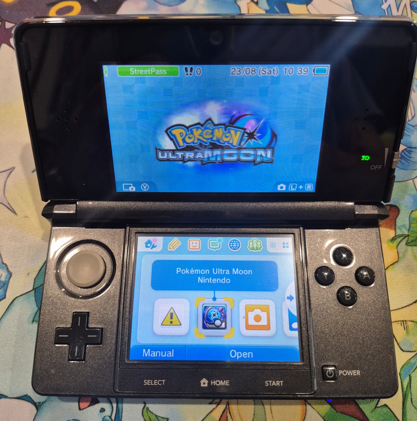 2017 Nintendo 3DS POKÉMON Ultra Moon Tested in case