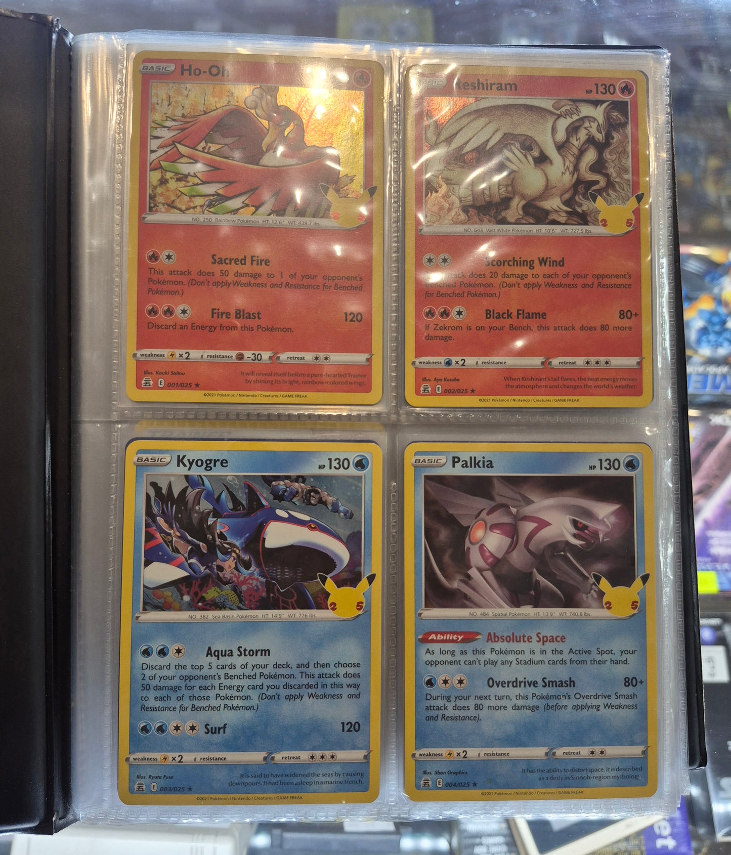 Pokemon Celebrations Complete Set 25+25 include's 10 promos + binder.NM SET