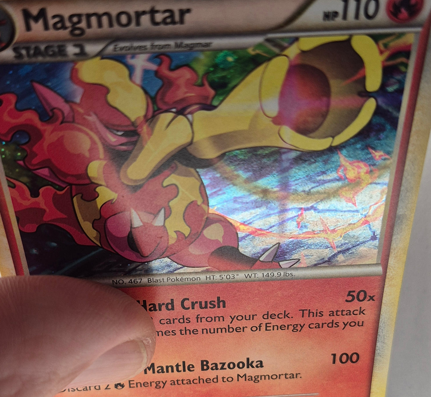 Pokemon Magmortar 2/95 HG & SS Unleashed Holofoil 2010 Holo LP