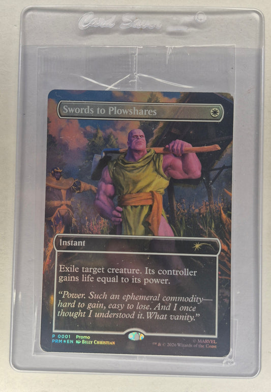 THANOS MtG PSA Exclusive Holofoil Promo P 0001 Swords to Plowshares Sealed