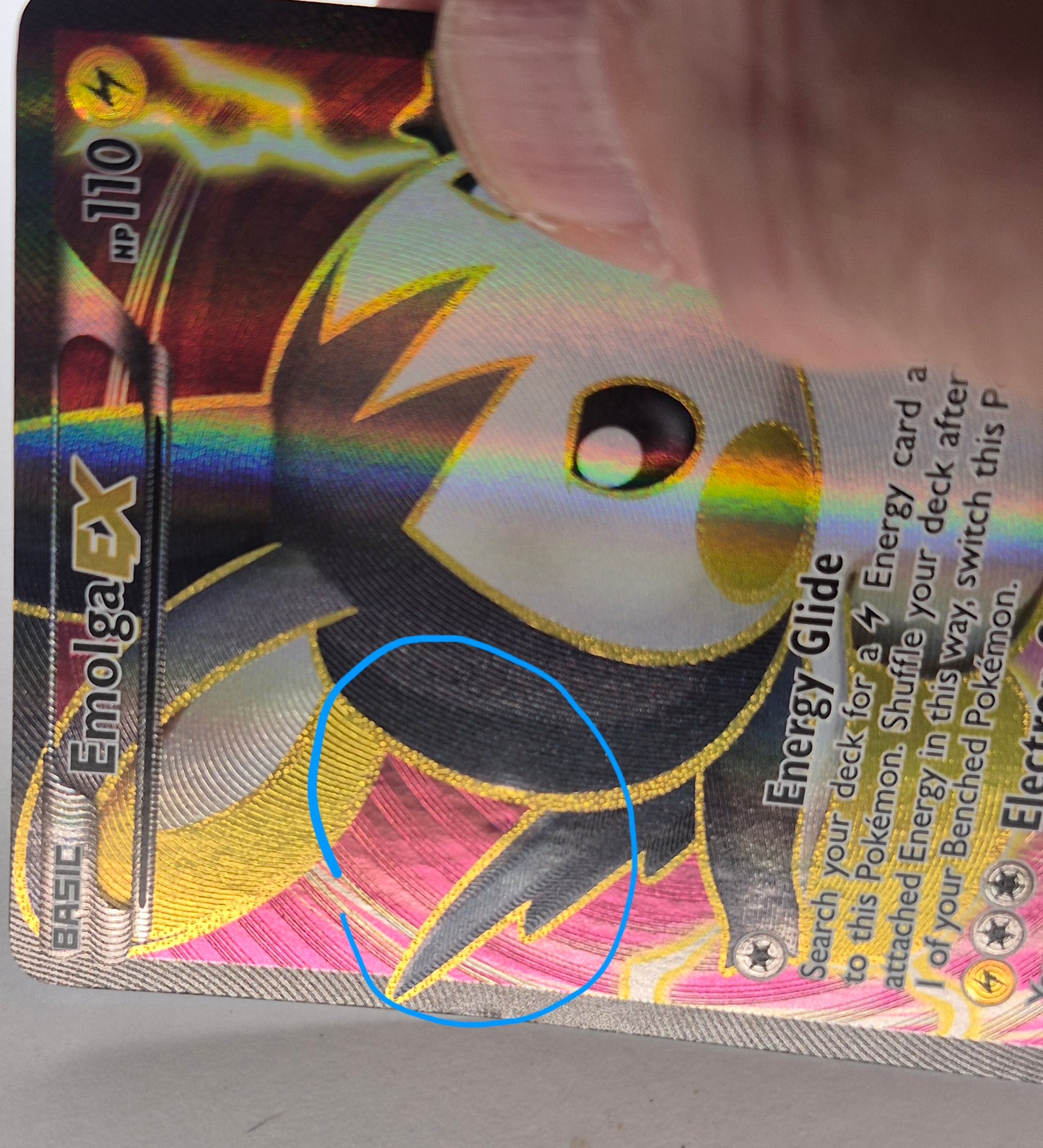 Emolga EX 143/146 XY Rare Ultra Pokemon MP(DMG)See Pics