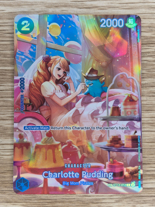 One Piece TCG Charlotte Pudding ST12-012 Parallel SP English